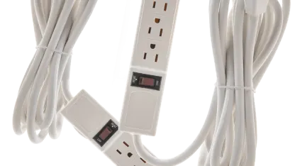4-Outlet Surge Protector with 12-Foot 14 AWG Cord