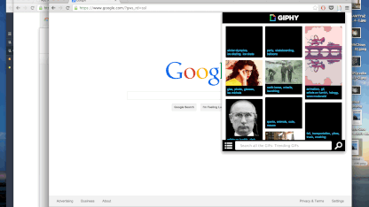 To stop /giphy from taking over your browser