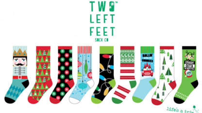 Two of feet in sock?