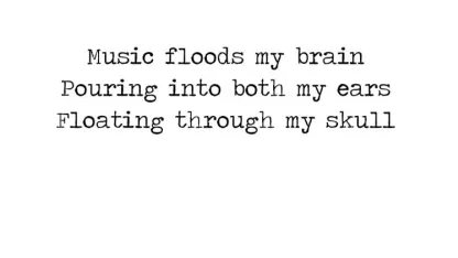 popular songs in haiku form...