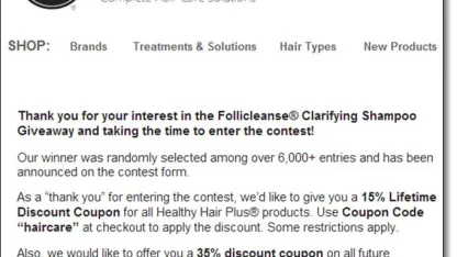 Coupon Code Creation Contest