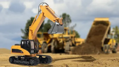 15-channel 1:14 scale R/C Excavator with Metal Shovel