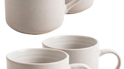 4-Pack: Cravings by Chrissy Teigen Round Artisan Stoneware Cup Set