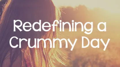 What a crummy day :/