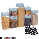 Cheer Collection 7-Piece Airtight Food Storage Containers