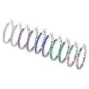 Rachel Glauber Opulent Glow Hoop Earrings