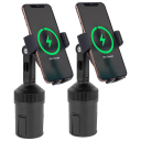 2-Pack: Onn Cup Holder Phone Mount with 10W Wireless Charging