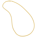 Savvy Cie Italian Gold Over Sterling Solid Rope Chain Necklace (20")