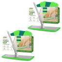 2-Pack: Turbo Microfiber 360-Spin Mop Floor Cleaning System