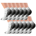 6-Pack: Extreme Fit Unisex Ankle Compression Socks