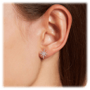 Savvy Cie Sterling Silver Opulent Starburst Stud