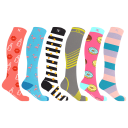 6-Pack: Extreme Fit Women's Pain Relief and Recovery Knee High Compression Socks
