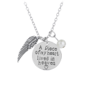 Niss & Niflaot Jewelry A Piece of My Heart Lives In Heaven Necklace