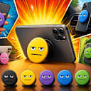 Meh Face Poppin' Phone Holders