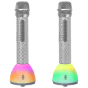 Singing Machine Bling Mic Duets Wireless Karaoke Set