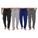 4-Pack: Men's Cotton Lounge Pants with Pockets