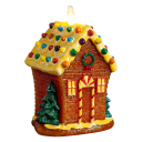 Unmatched 6" 3D Flame Christmas Cottage Candle