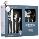 Kitchinox 51-Piece Lily Frost Flatware Set