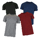 4-Pack: Men's Assorted Moisture Wicking Performance Short Sleeve Active Tees