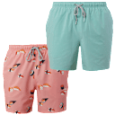 2-Pack: Rainforest Men's Quick-Dry Swim Trunks