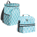 Smart Cart Insulated Cooler Backpack and Lunch Bag Bundle
