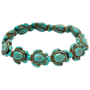 Rose And Lilly Handmade Turquoise Natural Hawaiian Sea Turtle Bracelet