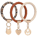 3-Pack: MKF Collection Jasmine Key Ring by Mia K.