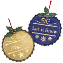 Kringle Express Illuminated Holiday Bottlecap Decor