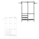 Fresh Fab Finds Metal Multifunctional Garment Rack