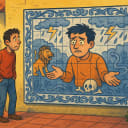 If your personality were an azulejo panel on a building, what would it depict?