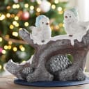 Kringle Express Branch with Two Birds Figure (20" x 13.5" x 7")