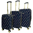 Jenni Chan 3-Piece Hardside Spinner Luggage Set