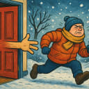 Going outside in the winter: