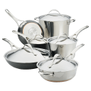 Anolon Nouvelle Luxe 11-Piece Stainless and Hard Anodized Cookware Set