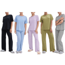 Talmont Women's 2-Piece Silky Short Sleeve Pajama Set