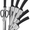 Cheer Collection 8-Piece Knife Set On Swivel Stand