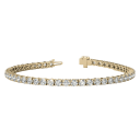 Voss+Agin 6.0 Carat TW Lab-Created White Sapphire Tennis Bracelet