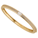 NADRI Emerald Cut Hinged Bracelet
