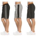 3-Pack: Men's Moisture-Wicking Shorts with Zipper Pockets