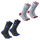 4-Pack: Rockport Martini Theme Mens Crew Socks