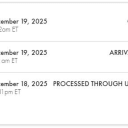 Weird package tracking may be wrong.