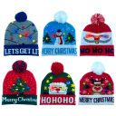 2-Pack: Titan Pom Pom LED Christmas Holiday Beanie