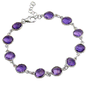 Savvy Cie 18 Carat TW Checkerboard Bracelet