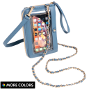 G.I.L.I. Faux Leather Wallet Crossbody with Two Straps