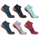 6-Pack: Copper Flux Unisex Copper-Infused Low Cut Ankle Compression Socks