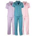 Born Short Sleeve Notch Collar & Pant Pajama Set