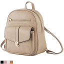Malibu Skye Zoey Solid Backpack with Front Pocket