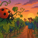 Did you know ladybugs are good for vines?