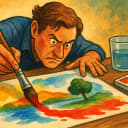 Watercolor demands total commitment — every stroke is final. How do you make your moves?