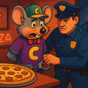 We know the pizza is meh, but arrest Chucky Cheese?